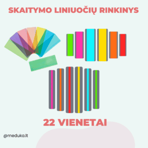 Skaitymo liniuočių rinkinys 22 vnt.