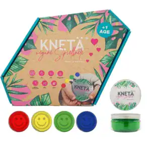 KNETÄ veganiška modeliavimo masė – indelių rinkinys (4x125g)