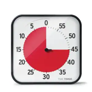 Time Timer didelis atgalinio skaičiavimo laikrodis - 60 minučių